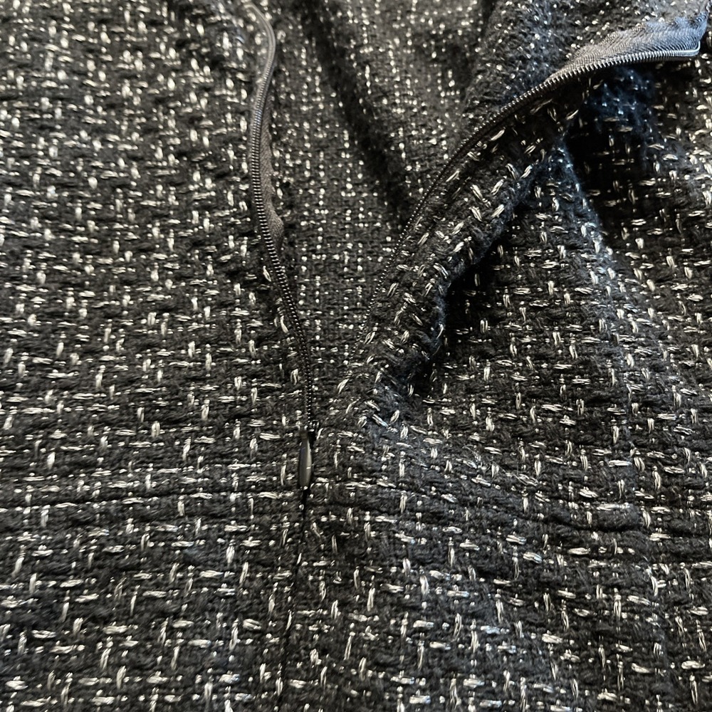 Loft Women Sleeveless Dress Size 4 Black /gray - Picture 11 of 11